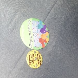 Disney Party Button Set - Green and Yellow